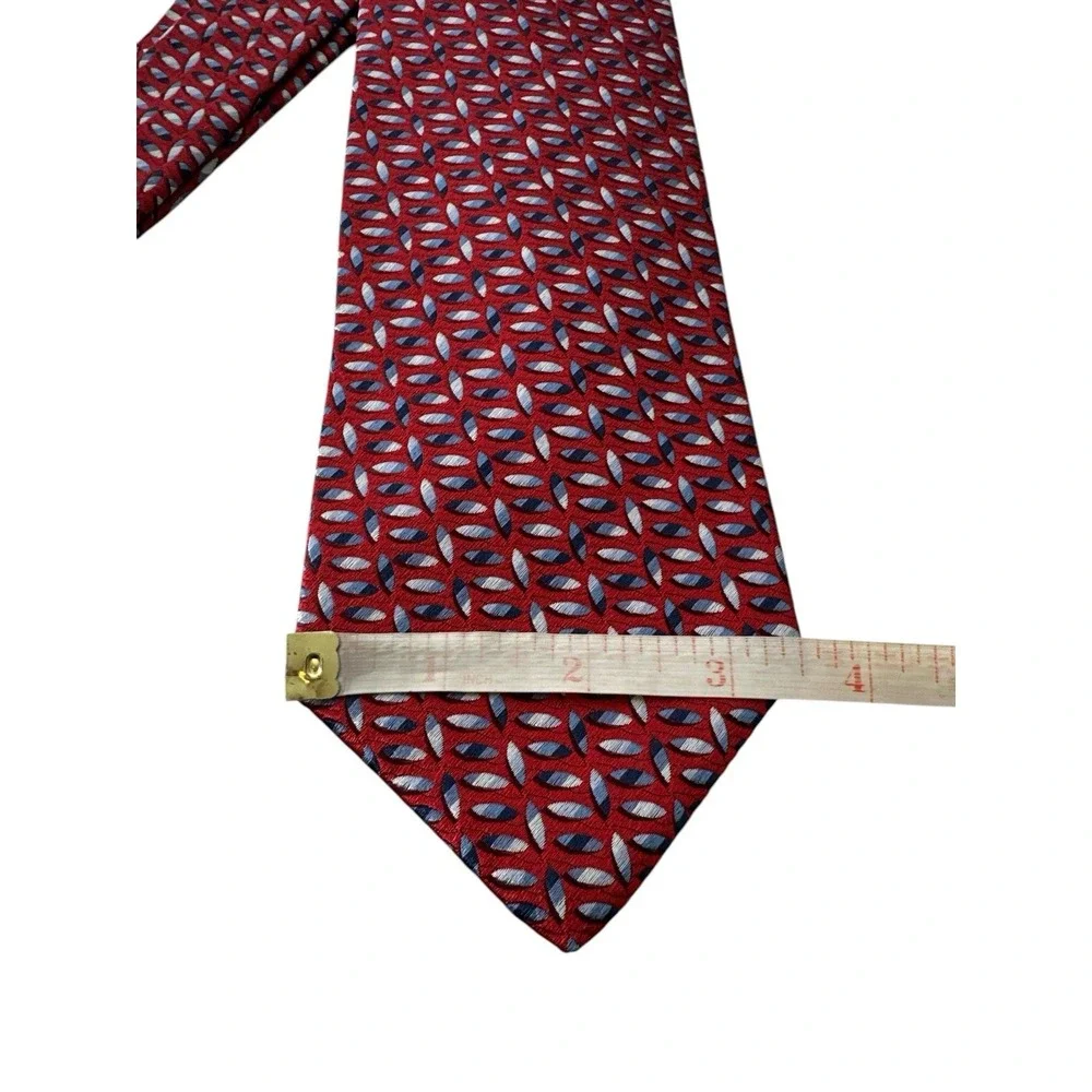 XMI‎ Platinum Necktie Mens 100% Silk Paisley Handmade USA Preppy Designer